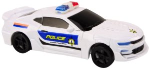LeanToys Auto-Robot 2w1 Transformacja samochodu policyjnego białego LEAN Toys 3