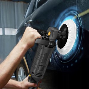 POLERKA SAMOCHODOWA ROTACYJNA 2600W REGULACJA OBROTÓW + ZESTAW GĄBEK + FILC 3