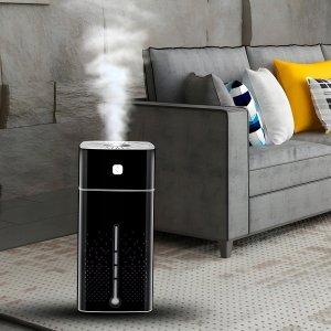 Nawilżacz powietrza Retoo NAWILŻACZ POWIETRZA DYFUZOR ZAPACHOWY AROMATERAPIA LAMPKA LED CZARNY 3