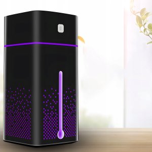 Nawilżacz powietrza Retoo NAWILŻACZ POWIETRZA DYFUZOR ZAPACHOWY AROMATERAPIA LAMPKA LED CZARNY 4