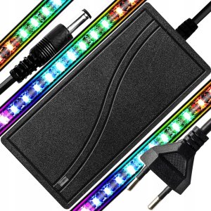 ZASILACZ KABEL 12V DC 5A 60W DO TAŚM LED RGB KAMER 2