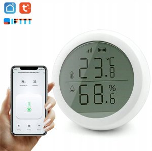 Czujnik Temperatury i Wilgotności ZigBee TUYA LCD Smart Life Dom Higrometr 6