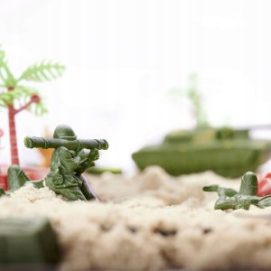 ŻOŁNIERZYKI PLASTIKOWE ZESTAW 307 ELEMENTÓW FIGURKI BAZA WOJSKOWA ARMIA 8