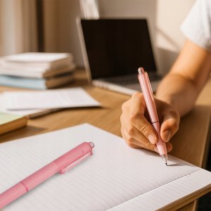 DŁUGOPISY ZESTAW 5SZT DŁUGOPIS AUTOMATYCZNY DO BIURA SZKOŁY WYGODNY KOMPLET 5