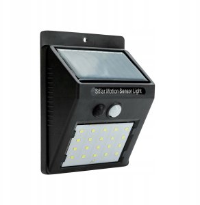 Kinkiet 4kom.pl LAMPA SOLARNA LED Czujniki ruchu i zmierzchu zewnętrzna ogrodowa 20 LED 4