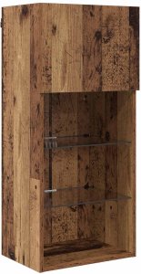 vidaXL Jednostki do montażu telewizora na ścianie 6 pcs Czarny Dąb 6