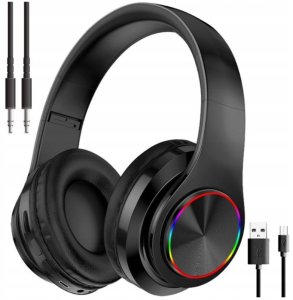 Słuchawki bezprzewodowe nauszne Arsa Go B39 Bluetooth czarne 10