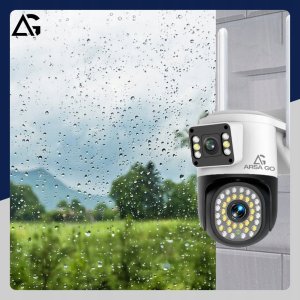 PODWÓJNA KAMERA WIFI IP SMART ZEWNĘTRZNA OBROTOWA QHD 2x 4MP APLIKACJA ZOOM 5