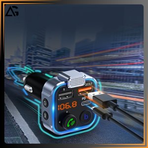 TRANSMITER BLUETOOTH SAMOCHODOWY FM 3x USB ADAPTER SZYBKA ŁADOWARKA MP3 3