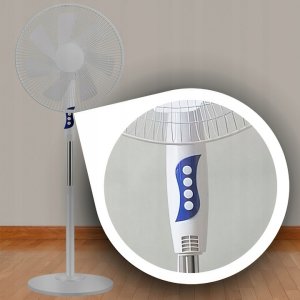 WENTYLATOR WIATRAK STOJĄCY PODŁOGOWY MOCNY BIAŁY CICHY 3 TRYBY 50W 127cm 4