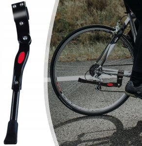 STOPKA ROWEROWA PODPÓRKA NÓŻKA REGULOWANA DO ROWERU TYLNA BOCZNA ALUMINIOWA 4