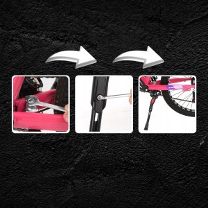 STOPKA ROWEROWA PODPÓRKA NÓŻKA REGULOWANA DO ROWERU TYLNA BOCZNA ALUMINIOWA 8