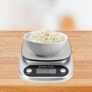Waga kuchenna MEMFLOW Waga kuchenna 5000g 0,1g srebrny/szary 5 kg 8
