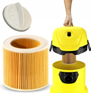 WOREK DO ODKURZACZA KARCHER syntetyczny DO WD3 MV3 SE4001 10 szt + filtr 9