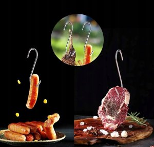 15x HAK HACZYK HACZYKI DO WĘDZENIA HAKI WĘDZARNICZE WĘDLIN 15SZT 5