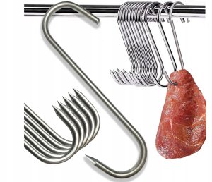 15x HAK HACZYK HACZYKI DO WĘDZENIA HAKI WĘDZARNICZE WĘDLIN 15SZT 9