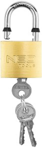 Neo Kłódka 40 mm, 3 klucze 6