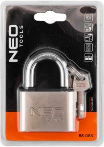 Neo Kłódka 60 mm, 3 klucze 2