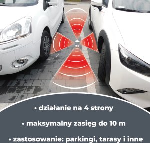 Antykuna.pl Odstraszacz MOCNY na parking, na dach, na strych, na poddasze, Działa w 4 kierunkach, Zasilanie 230V 5
