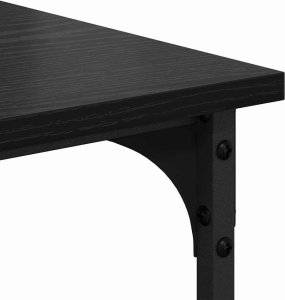 vidaXL Stojak na drukarkę Czarny Dąb 50 x 40 x 38 cm 9