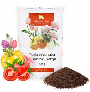 Bimberek Ziemia UNIWERSALNA 50L do KWIATÓW WARZYW ROŚLIN OZDOBNYCH ZIÓŁ OWOCÓW 11