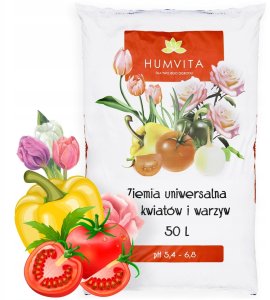 Bimberek Ziemia UNIWERSALNA 50L do KWIATÓW WARZYW ROŚLIN OZDOBNYCH ZIÓŁ OWOCÓW 12