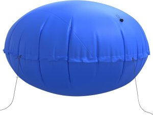 vidaXL Poduszka do basenu nadziemnego niebieska 400 cm PVC 4