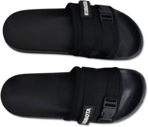Kubota Klapki with buckle and Velcro - Rozmiar 42 - black 3