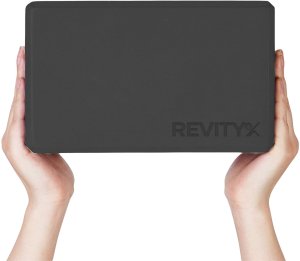 Klocek do jogi, EVA, 23x15x7.5 cm, 2 szt. i pasek do jogi, 3,8x200 cm - zestaw do rozciągania 2