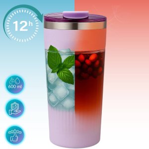 Kubek termiczny ze słomką termos ze stali nierdzewnej 5