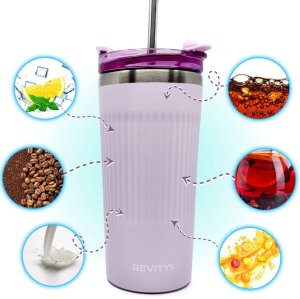 Kubek termiczny ze słomką termos ze stali nierdzewnej 10