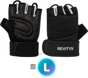 Rękawiczki treningowe z usztywniaczem nadgarstka 2 w 1, rozmiar L 12
