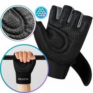 Rękawiczki treningowe z usztywniaczem nadgarstka 2 w 1, rozmiar L 4