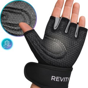 Rękawiczki treningowe z usztywniaczem nadgarstka 2 w 1, rozmiar M 10