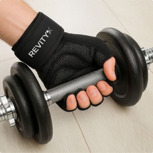 Rękawiczki treningowe z usztywniaczem nadgarstka 2 w 1, rozmiar S 14