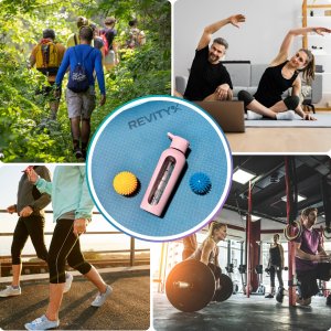 Revity Szklana butelka na wodę bidon z dziubkiem i miarką w silikonowym etui 13