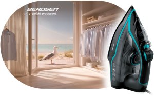 Żelazko Berdsen Żelazko parowe 2600W BD-331 powłoka ceramiczna, praca w pionie 11