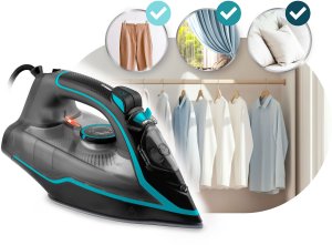 Żelazko Berdsen Żelazko parowe 2600W BD-331 powłoka ceramiczna, praca w pionie 7