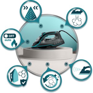 Żelazko Berdsen Żelazko parowe 2600W BD-331 powłoka ceramiczna, praca w pionie 9