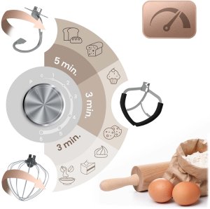 Robot planetarny Berdsen Robot kuchenny planetarny mikser 3w1 6l 1400 W BD-756 8