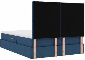 vidaXL Łóżko z miejscem do przechowywania Niebieski 140 x 190 cm 10