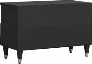 vidaXL Szafka pod telewizor czarny 70 x 33 x 46 cm drewno mango 5