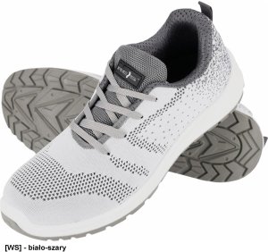 BRDROP S1 SR FO - Półbuty bezpieczne stalowy podnosek tkanina podeszwa antypoślizgowa olejoodporna antyelektrostatyczna - czarno-szary 46 2