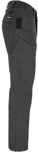 Męskie spodnie ochronne do pasa zamek guzik wyprofilowane kolana gumka pas kieszenie nylon elastan ciemnoszary fason SLIM LH-KAYMAN-T 50 4