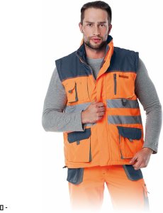 Reis LH-FMNX-V Bezrękawnik ocieplany pomarańczowo-granatowo-szary 3XL 13