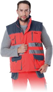 Reis LH-FMNX-V Bezrękawnik ocieplany pomarańczowo-granatowo-szary 3XL 25