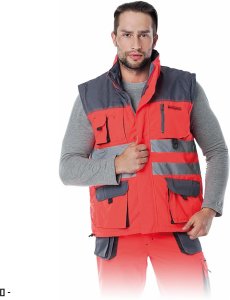 Reis LH-FMNX-V - Bezrękawnik ocieplany czerwono-stalowo-czarny 3XL 13
