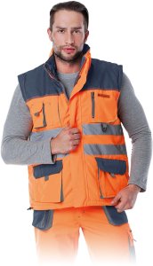 Reis LH-FMNX-V - Bezrękawnik ocieplany czerwono-stalowo-czarny 3XL 18