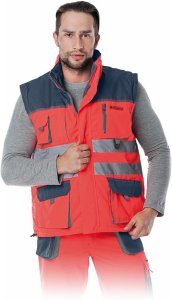 Reis LH-FMNX-V - Bezrękawnik ocieplany pomarańczowo-stalowo-czarny 3XL 27