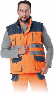 Reis LH-FMNX-V Bezrękawnik ocieplany czerwono-granatowo-szary 2XL 23